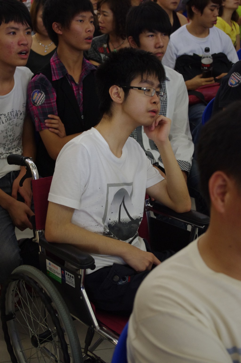 台下感人一幕