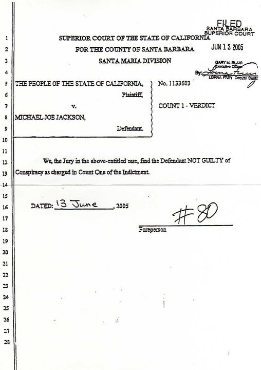 Michael jackson is NOT GUILTY! 迈克尔·杰克逊 是無罪的!