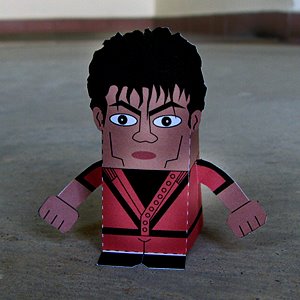 製作麥可的立體紙盒